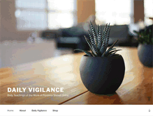 Tablet Screenshot of dailyvigilance.com